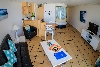 1 Bedroom Rooftop Apartment: Living area