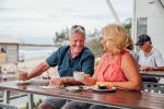 Enjoy a delicious dinner at Alexandra Headlands Surf Club