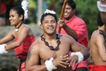 Feel the music as you watch a traditional Polynesian fire dancing show