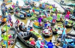 Floating Market in Long Xuyen