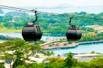 Cable car experience around Sentosa